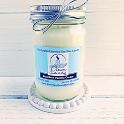 Bourbon Vanilla Cream Scented Soy Candle