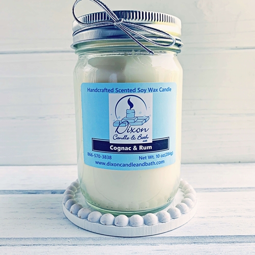 Cognac and Rum Scented Soy Candle